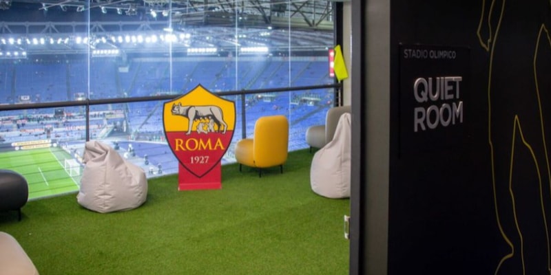 Roma, inaugurata all'Olimpico la "quiet room" per i bambini con autismo