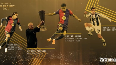 European Golden Boy 2024, trionfa Yamal! Yildiz fa suo il Golden Web, tutti i premi 1 European Golden Boy 2024, trionfa Yamal! Yildiz fa suo il Golden Web, tutti i premi