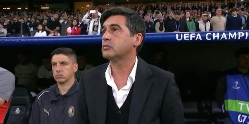 Fonseca in lacrime prima di Real Madrid-Milan: emozione durante il minuto di silenzio