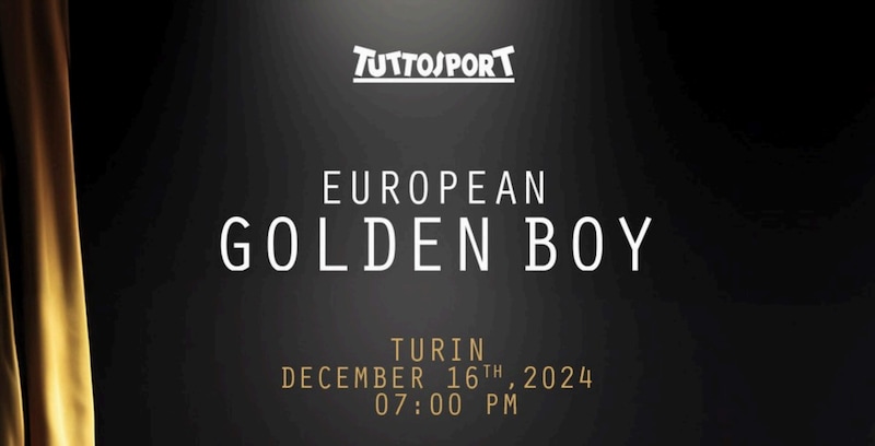 È la notte dei Golden Boy Awards 2024! Guarda l'evento in streaming, inizio ore 19.00