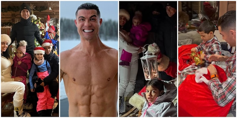 Anche a Natale è sempre il solito Cristiano: Ronaldo da Santa Claus