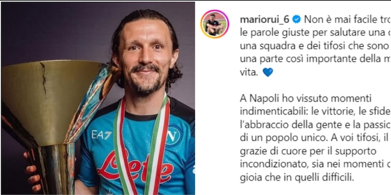 Mario Rui saluta Napoli: "Ho vissuto momenti indimenticabili"