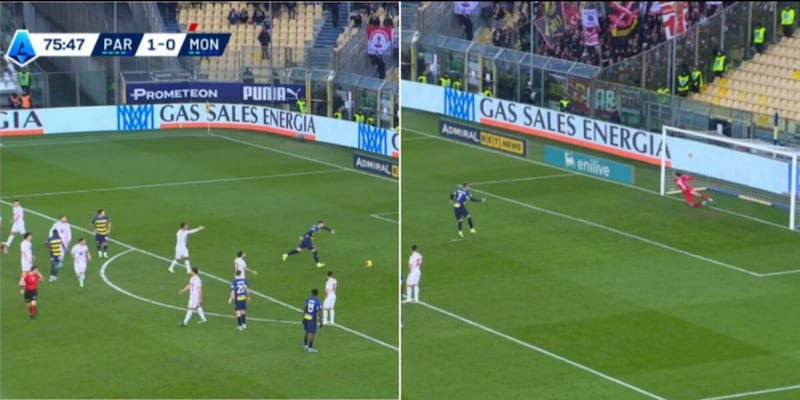 Che gaffe di Benedyczak in Parma-Monza: giocatori e arbitro sorpresi 1 Che gaffe di Benedyczak in Parma-Monza: giocatori e arbitro sorpresi