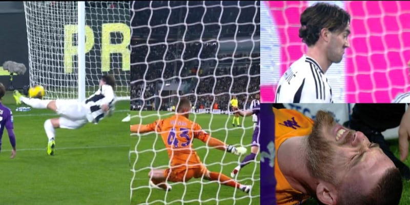 Vlahovic "rompe" la mano a De Gea e non ci crede: che parata in Juve-Fiorentina! 1 Vlahovic "rompe" la mano a De Gea e non ci crede: che parata in Juve-Fiorentina!
