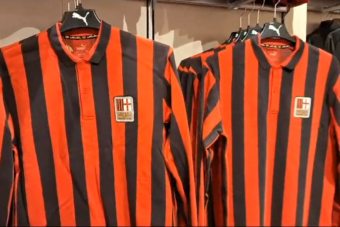 Milan, le maglie per il 125° anniversario viste da vicino