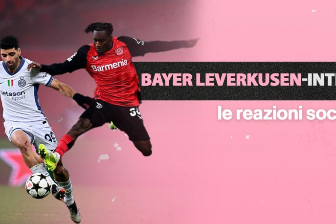 Bayer Leverkusen-Inter 1-0, le reazioni social