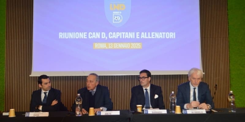 Serie D: confronto allenatori, capitani e arbitri