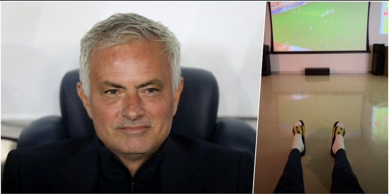 Mourinho, capodanno al lavoro con auguri social. E tornano le ciabatte 1 Mourinho, capodanno al lavoro con auguri social. E tornano le ciabatte