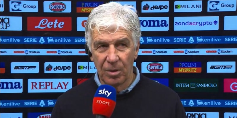 Gasperini e la frase dopo Atalanta-Napoli in diretta tv: "Faccio veramente fatica..."