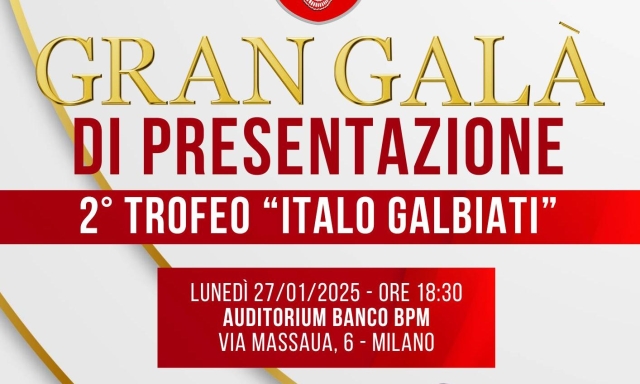 Trofeo Galbiati, dal 5 febbraio la seconda edizione con 26 squadre Under 16 1 Trofeo Galbiati, dal 5 febbraio la seconda edizione con 26 squadre Under 16