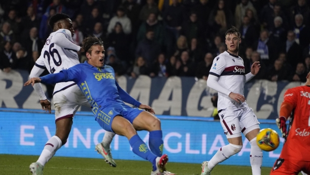 LIVE Al 45' Empoli-Bologna 1-1: al vantaggio di Colombo replica Dominguez con un gran tiro al volo