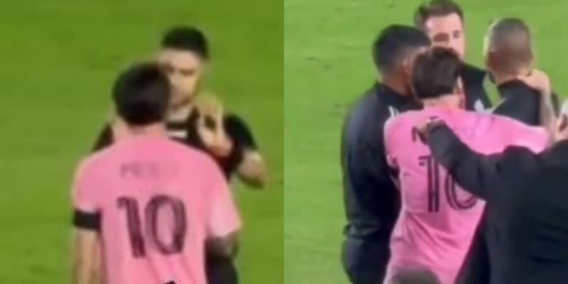 Messi shock: urla in faccia all’arbitro e prende per il collo il vice allenatore