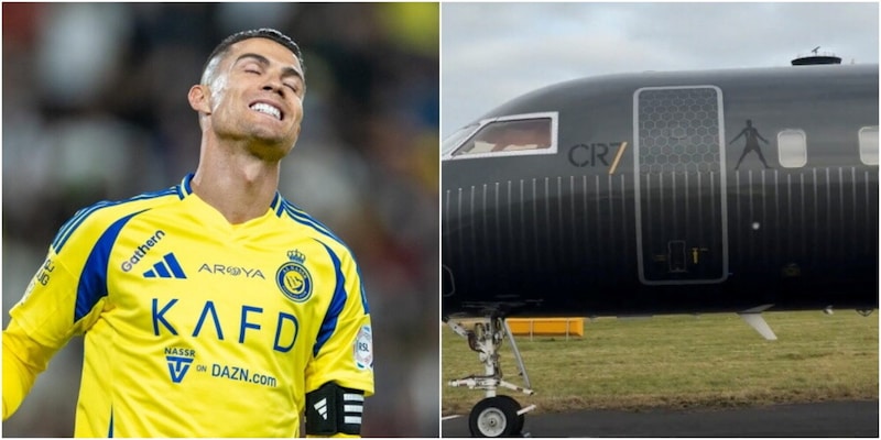 "L'aereo di Cristiano Ronaldo costretto a un atterraggio di emergenza a Manchester per un grave problema"