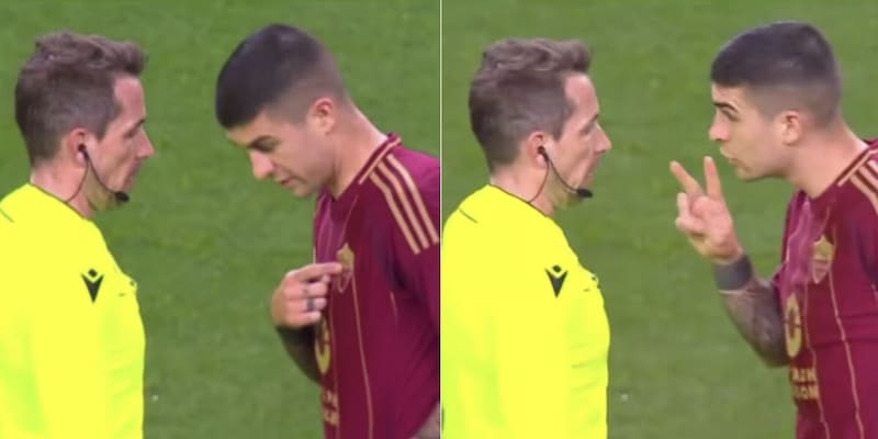 Mancini spiega perché ha mostrato lo stemma della Roma all'arbitro Stieler: "Lui lo ha capito..."