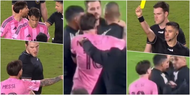 Messi shock: urla contro l'arbitro e mano sul collo a un assistente