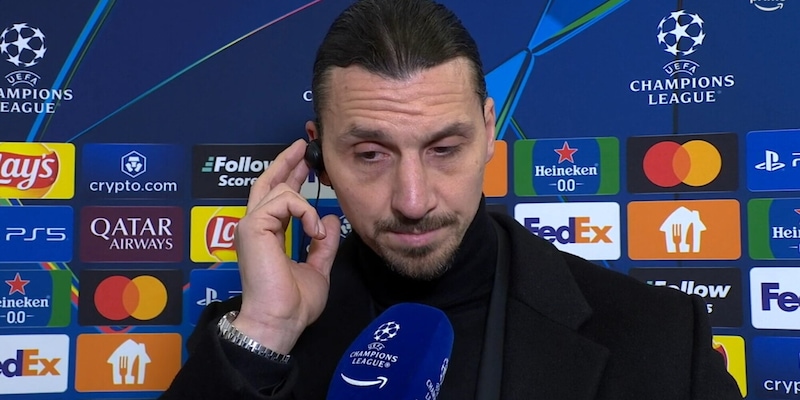 Siparietto Ibra in tv prima di Feyenoord-Milan: "Non ho la maglia giusta..."