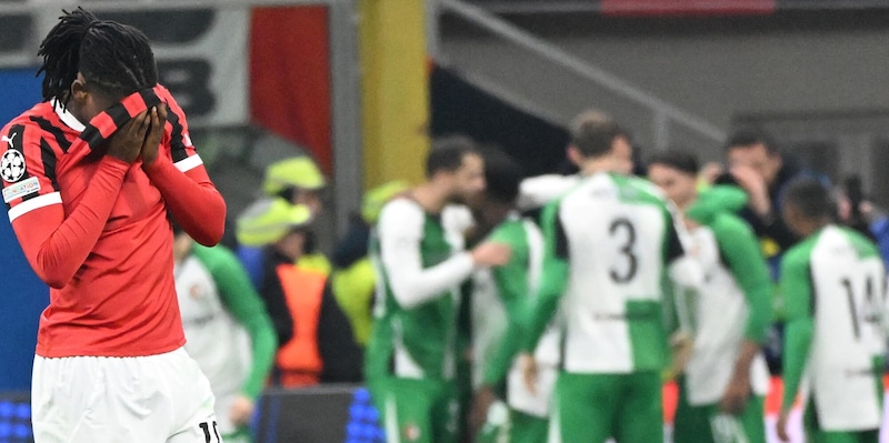 Milan eliminato dalla Champions! Theo Hernandez espulsione fatale, Feyenoord agli ottavi  