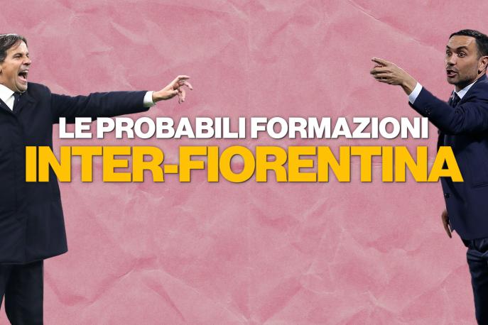 Inter-Fiorentina, le probabili formazioni