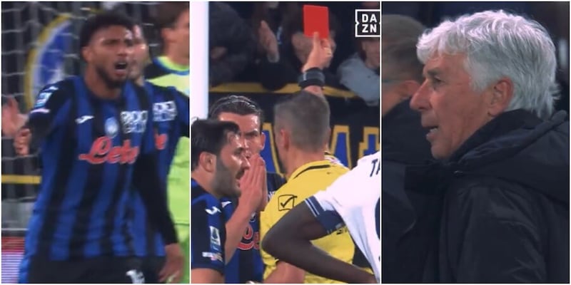 Furia Gasperini dopo il rosso a Ederson: svelata la frase urlata all'arbitro. Poi nel tunnel...