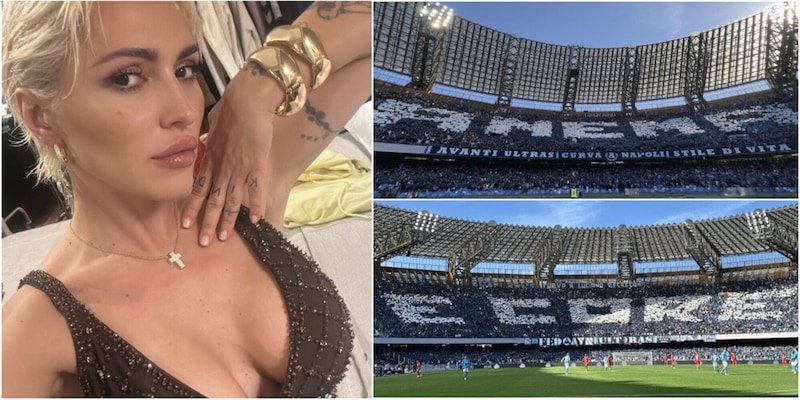 "Anema e core" come la sua canzone: Serena Brancale si esalta al Maradona per la coreografia del Napoli
 