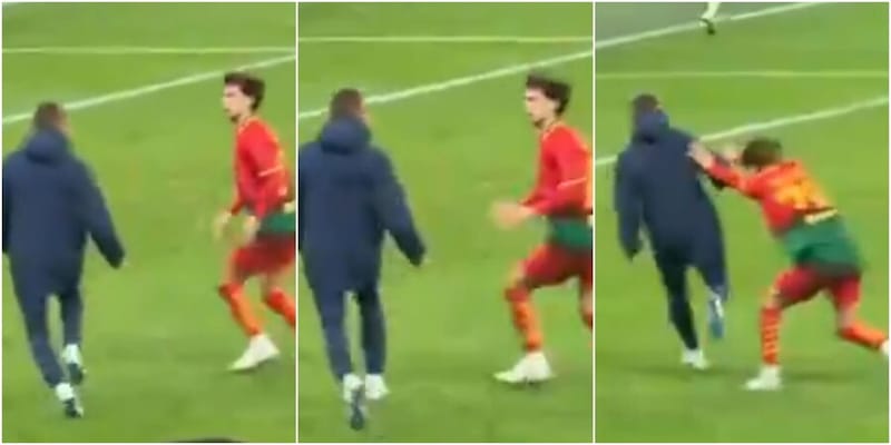Joao Felix, l’assurda reazione dopo il gol di Pedro: si scaglia contro un avversario che stava esultando 1 Joao Felix, l’assurda reazione dopo il gol di Pedro: si scaglia contro un avversario che stava esultando