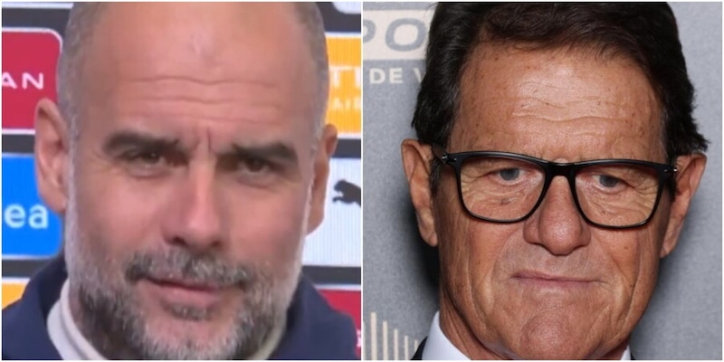 Guardiola, la risposta ironica a Capello: “Un grande abbraccio…”