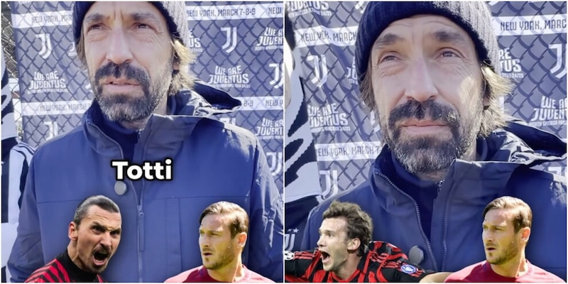 Totti meglio di Benzema e Del Piero, per Pirlo è tra i re degli attaccanti: solo due più forti di lui, ecco chi