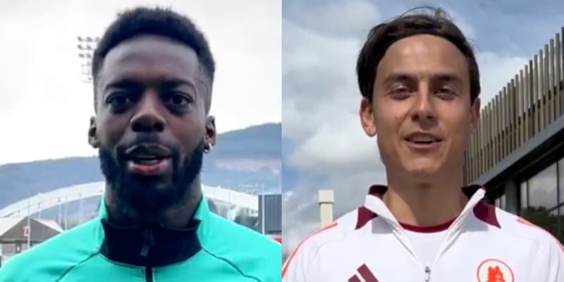 Roma e Bilbao, il messaggio di Williams e Dybala: il video a sorpresa