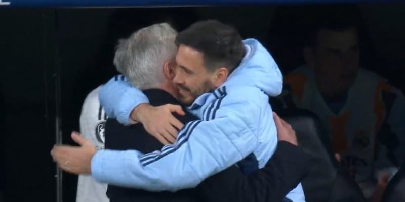 Ancelotti e il gesto da brividi con il figlio Davide dopo il gol del Real