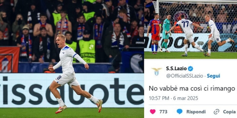 Lazio, il gol al fotofinish di Isaksen fa impazzire il social media manager: "Così ci rimango!"