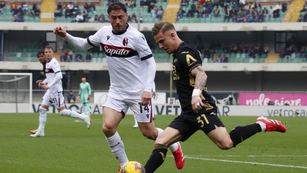 Verona-Bologna, le pagelle: Suslov illumina (7), Odgaard imprescindibile (7,5)