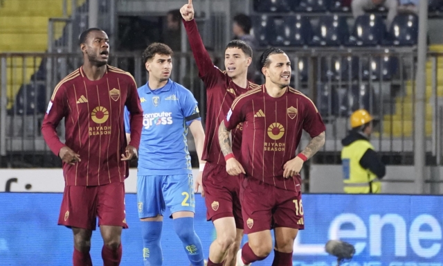 Roma sprint! Soulé gol dopo 22 secondi, Empoli ko e per Ranieri è il 5° successo di fila