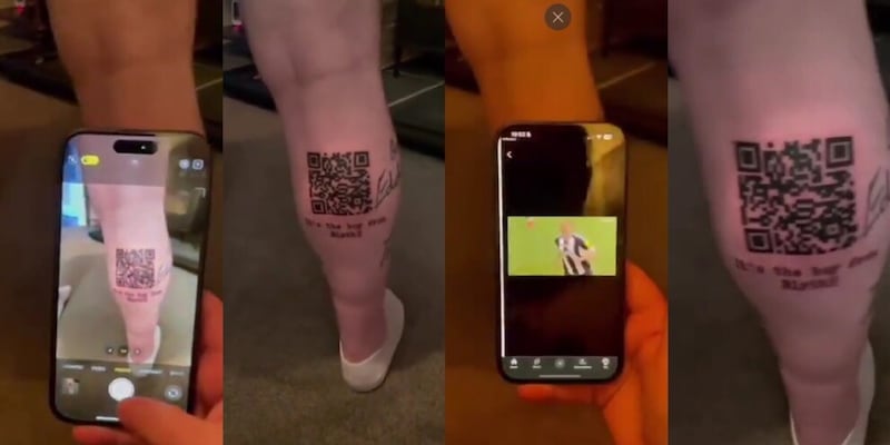 Beffa per un tifoso del Newcastle: si tatua il QR Code del gol, ma accade l'impensabile 1 Beffa per un tifoso del Newcastle: si tatua il QR Code del gol, ma accade l'impensabile