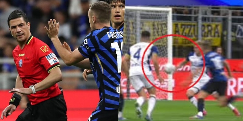 Moviola Inter-Verona: l'arbitro arrivato al limite, due errori gravi