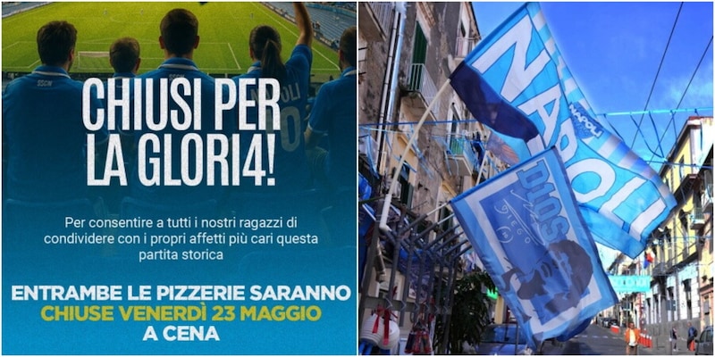 "Chiusi per la gloria", la scelta di una delle pizzerie più importanti di Napoli per lo scudetto