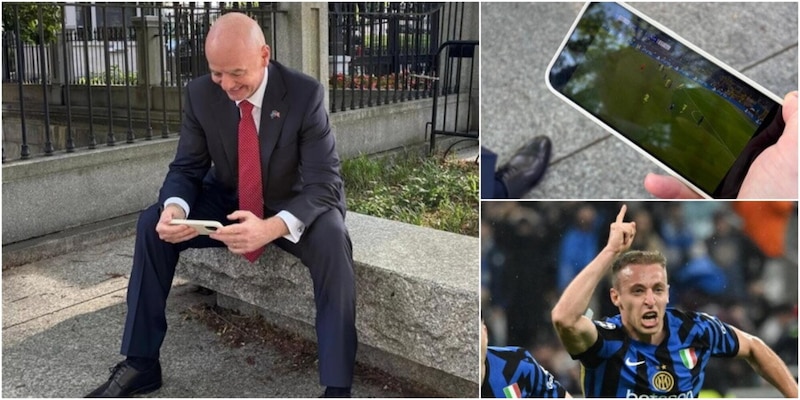 Infantino super tifoso dell'Inter: la foto dalla Casa Bianca fa il giro del web