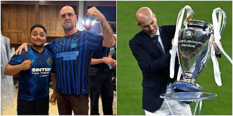 Bufera social, Cantona e Boli tifano per l'Inter. Zidane e Deschamps con il Psg 14 Bufera social, Cantona e Boli tifano per l'Inter. Zidane e Deschamps con il Psg