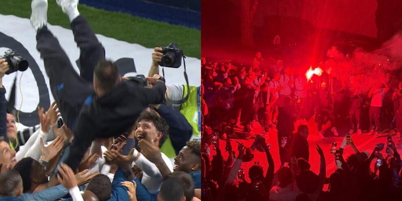 Il Marsiglia è in Champions: De Zerbi festeggia con la squadra al grido "Roma" 16 Il Marsiglia è in Champions: De Zerbi festeggia con la squadra al grido "Roma"