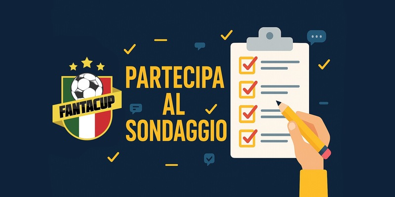 FANTACUP: partecipa al sondaggio ed aiutaci a migliorare! 1 FANTACUP: partecipa al sondaggio ed aiutaci a migliorare!