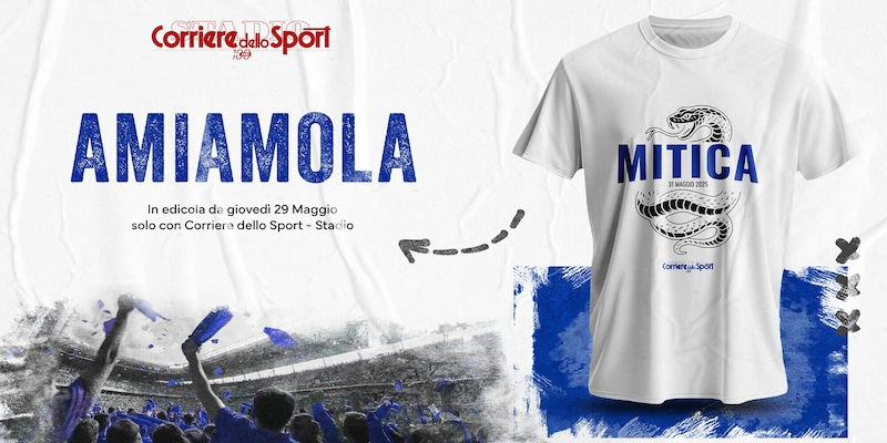 "Mitica", la tshirt dedicata ai nerazzurri è in edicola con il nostro quotidiano 14 "Mitica", la tshirt dedicata ai nerazzurri è in edicola con il nostro quotidiano