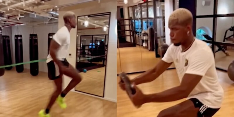 Pogba in gran forma mostra a tutti l'allenamento in palestra 14 Pogba in gran forma mostra a tutti l'allenamento in palestra