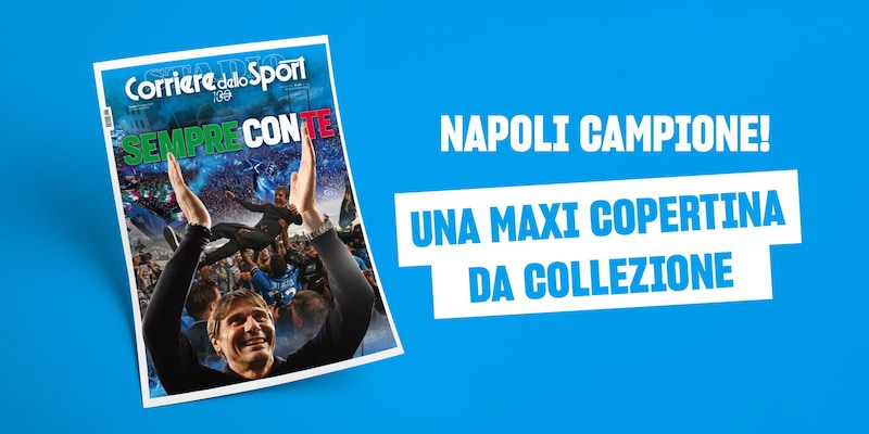 Napoli Campione, sabato 31 maggio la maxi-copertina in edicola con il quotidiano 14 Napoli Campione, sabato 31 maggio la maxi-copertina in edicola con il quotidiano