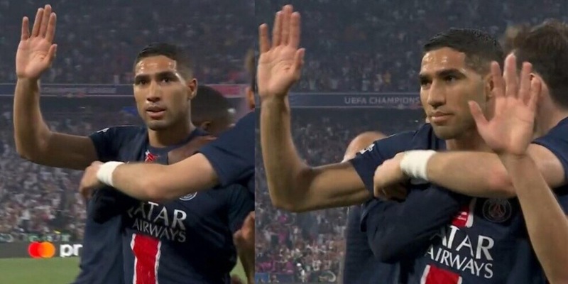 Hakimi gela l'Inter: il gesto ai tifosi subito dopo il gol in finale di Champions 16 Hakimi gela l'Inter: il gesto ai tifosi subito dopo il gol in finale di Champions