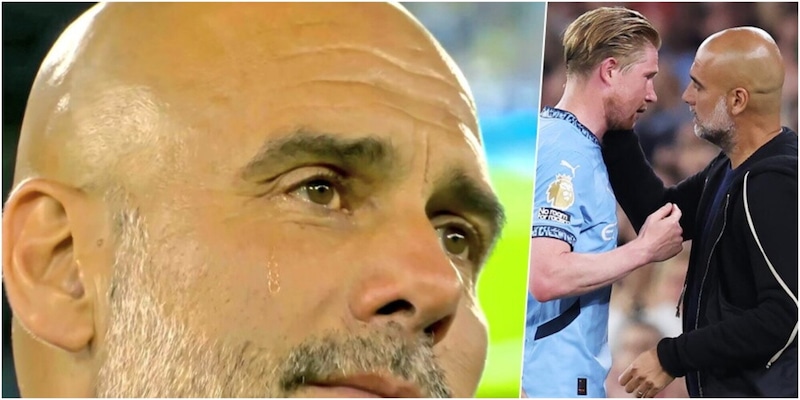 Guardiola in lacrime per il discorso da brividi d'addio di De Bruyne al Manchester City 14 Guardiola in lacrime per il discorso da brividi d'addio di De Bruyne al Manchester City