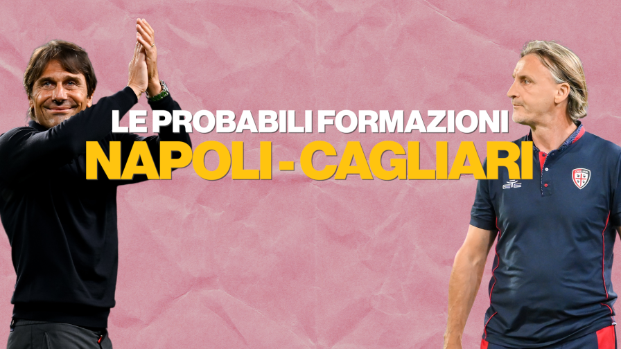 Napoli-Cagliari, le probabili formazioni: Conte col 4-4-2, Nicola punta su Piccoli