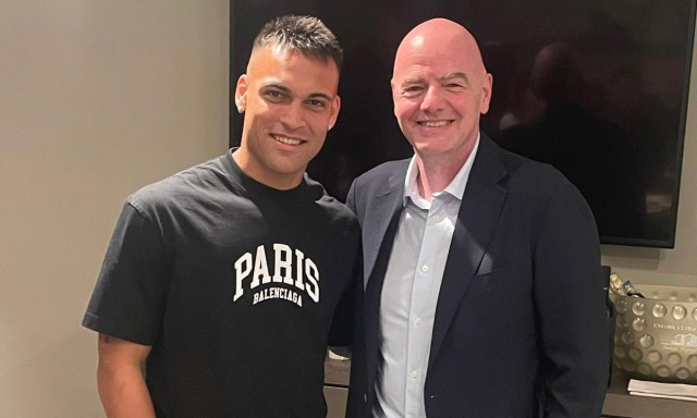 Un tifoso speciale a Monaco: Infantino per la sua Inter