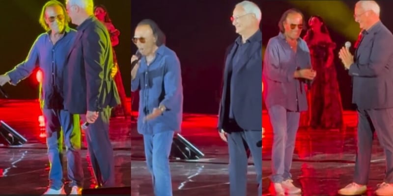 A Caracalla Venditti chiama sul palco Ranieri per Grazie Roma: tifosi in delirio