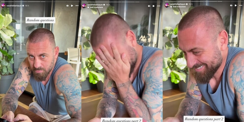 De Rossi e il siparietto piccante con Sarah: "Mi stai guardando le..." 15 De Rossi e il siparietto piccante con Sarah: "Mi stai guardando le..."