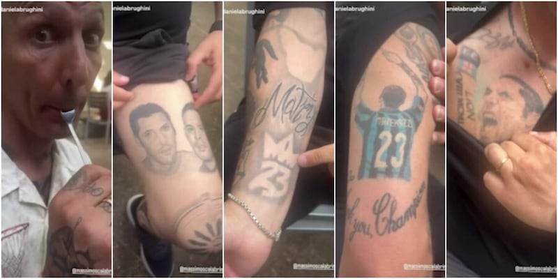 Tifoso si tatua Materazzi su tutto il corpo: la reazione di "Matrix" è virale 14 Tifoso si tatua Materazzi su tutto il corpo: la reazione di "Matrix" è virale