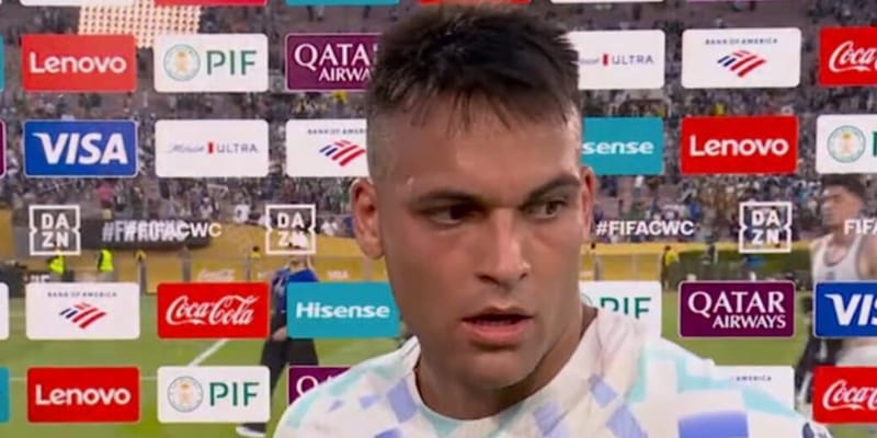 Lautaro: "Il campo ha penalizzato l'Inter", web spietato: "Forse anche per il 5-0 stesso problema"